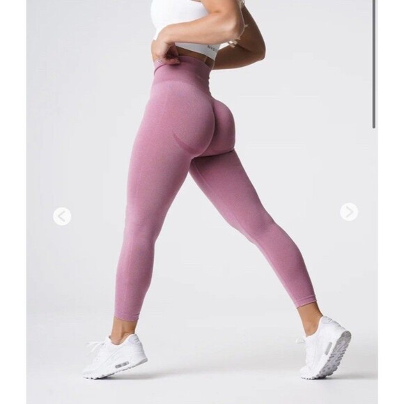 NVGTN Pants - NVGTN Pastel Pink Curve Seamless Leggings Sz S Women’s